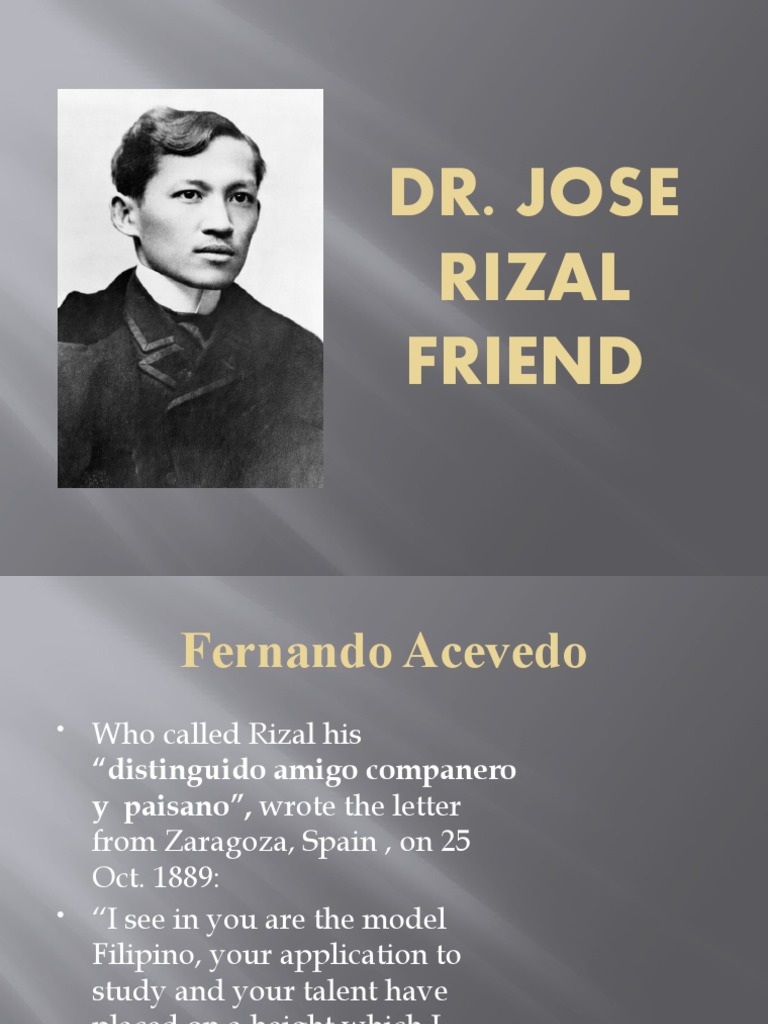 Dr. Jose Rizal Friend | PDF | Philippines