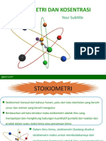 STOIKIOMETRI DAN KOSENTRASI