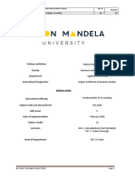 Fundamentals of Accounting BFC1010 GUIDE