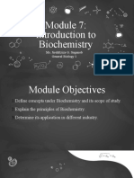 Introduction To Biochemistry: Ms. Jirehkriza G. Suganob General Biology 1