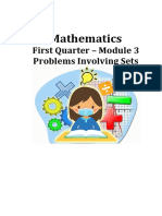 First Quarter - Module 3 Problems Involving Sets: Mathematics