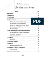 Table Des Matieres PDF