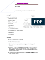 organisation structure - definitions