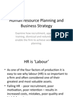 Human Resource Planning and Business Strategy