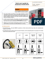 Quick User's Guide For Wheelchair Lift DH-CH101: 1 - Introduction