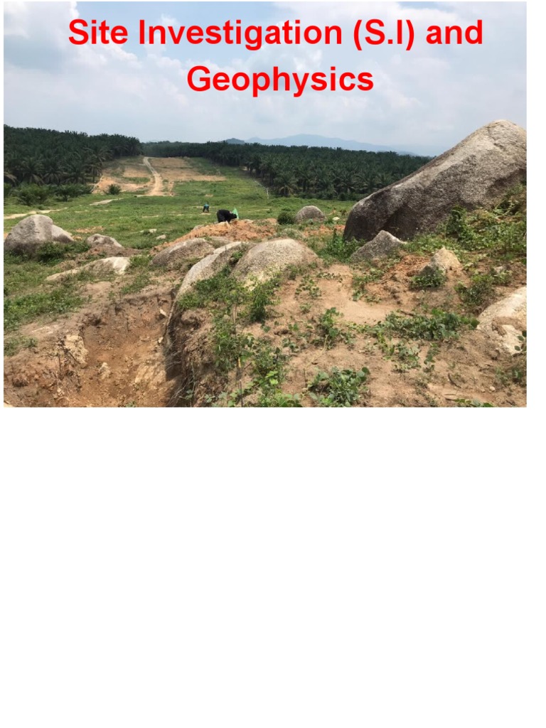 Site Investigation (S.I) and Geophysics | PDF | Seismology | Reflection ...