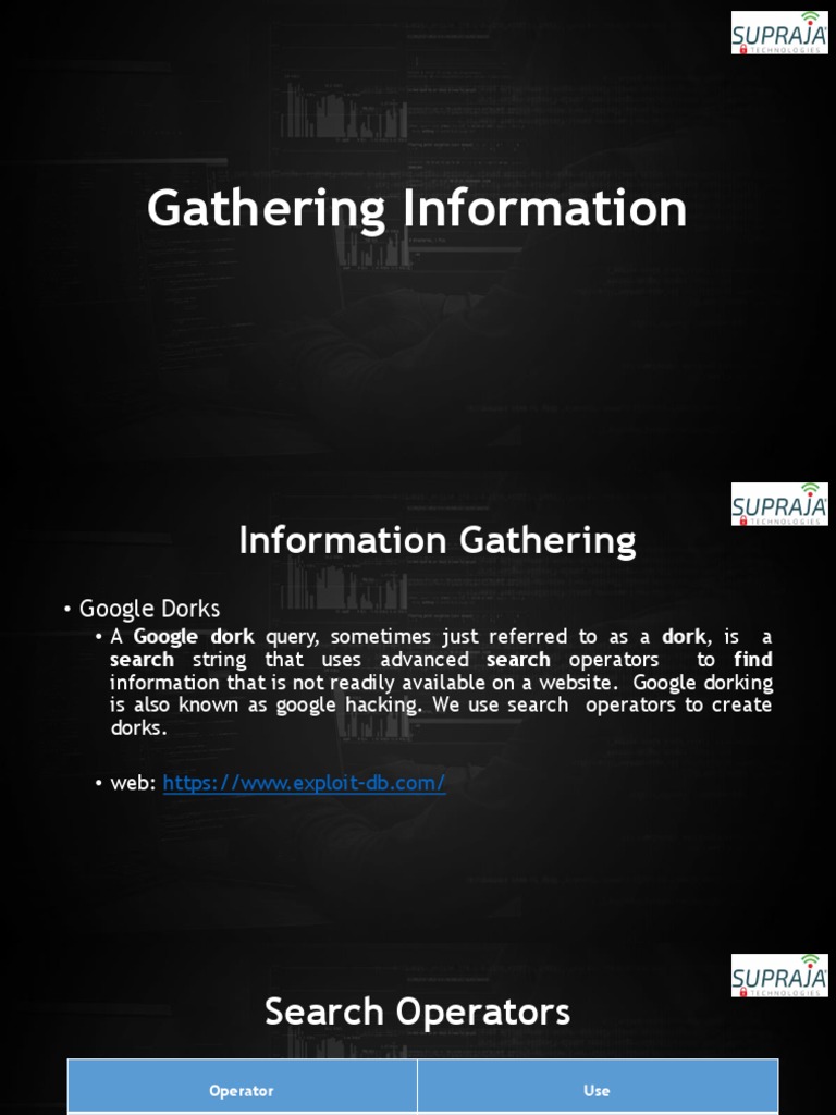 Information Gathering Techniques | PDF | Domain Name System | Domain Name