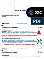 SM India Sub Region Back To Basics Incident Management HPIM Process PDF