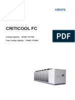 Criticool FC: Cooling Capacity 107kW 1571kW Free Cooling Capacity 119kW 1753kW