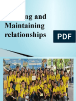Building and Maintaining Relationships