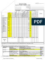 (Project Name) : Inspection Checklist - Tiling (Floor & Wall)