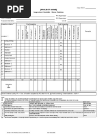 (Project Name) : Inspection Checklist - Stone Finishes