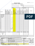 (Project Name) : Inspection Checklist - External Plastering