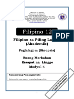 FILIPINO 12 - Q1 - Mod4 - Akademik