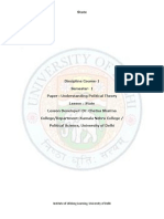 Viden Io Delhi University Ba Pol SC Hons Notes State PDF