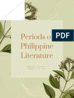 Periods of Philippine Literature: From Oral Traditions to Modern Works