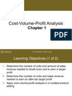 Cost-Volume-Profit Analysis: © 2019 Cengage. All Rights Reserved