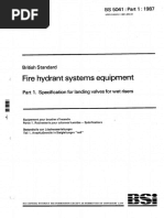 BS 5041 - Part 1 - 1987 - Fire Hydrant Systems Equipment