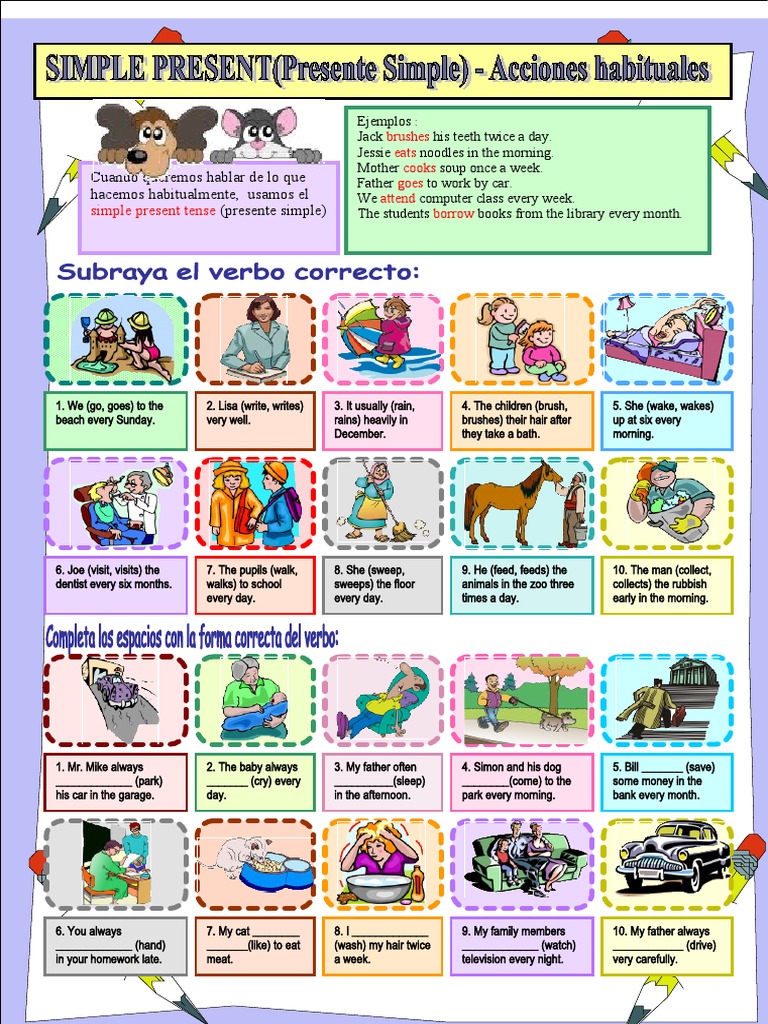 Examples of Habitual Actions in Present | PDF