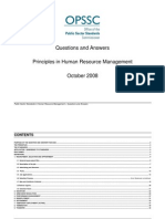 Questions and Answers Principles in Human Resource Management