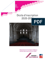 Crr-Tarifs Droits D Inscription 2020-2021