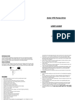 Solar VFD Pump Drive: For Customer Use