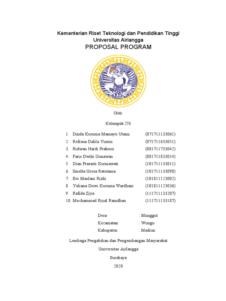 Proposal KKN Munggut | PDF | Ilmu Sosial