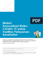 Materi Komunikasi Risiko COVID-19 Untuk Fasilitas Pelayanan Kesehatan