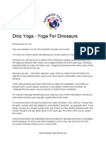 Yogasaurus - Dino Yoga - Yoga For Dinosaurs - Coronavirus Edition