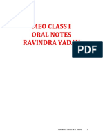Oral Notes-Ravinder Yadav