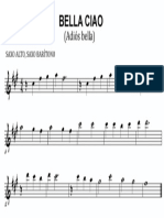 Bella Ciao Saxo Alto - Baritono PDF