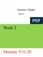 Year 1 - Autumn 2 Maths Week 2 9.11.2020