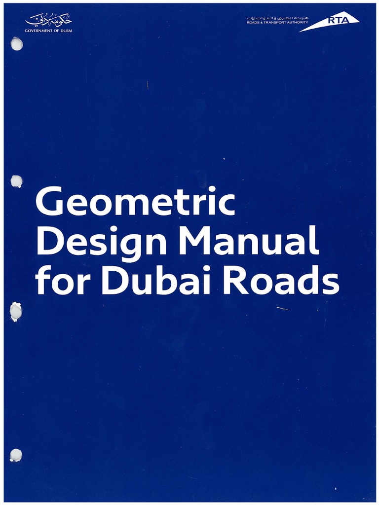 1 Rta Geometric Design Manual For Dubai Roads 2017 Pdf Road Controlled Access Highway