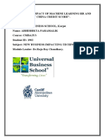 Abhishikta Pramanik Cmba2y3 1902 Ntib Assignment - Impact of Machine Learning in HR