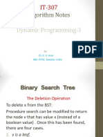 IT-307 Algorithm Notes: Dynamic Programming-3 Binary Search Tree Deletion