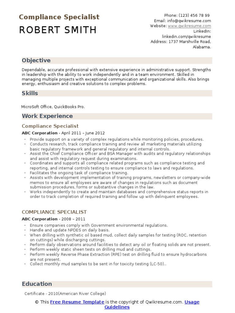 Compliance 5 | PDF | Regulatory Compliance | Internal Control