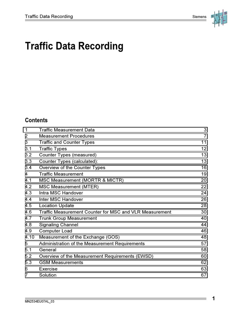 01 Mn2534eu07al 03 Traffic Data Record | PDF | Information And ...