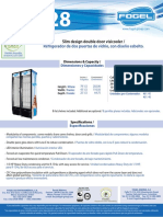 Refrigerador de Dos Puertas de Vidrio, Con Diseño Esbelto.: Slim Design Double Door Visicooler