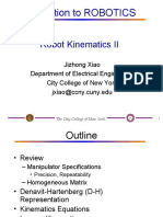 Introduction To ROBOTICS: Robot Kinematics II