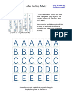 Letter Matching Activity Capitals Book 1 ABCDE PDF