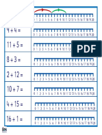 Recta Numerica para Trabajar Sumas PDF