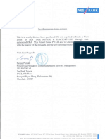 Yes Bank Satisfaction Letter PDF