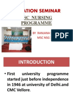 Education Seminar: BSC Nursing Programme