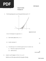 Worksheet (4) - Extra Exercises On Integral Calculus