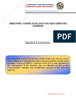 Applied Economics: Simplified Course Pack (SCP) For Self-Directed Learning