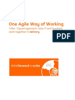 One Agile Way of Working model