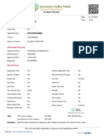 Payment receipt for taxation fees