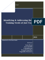 Identifying & Addressing The Training Needs of Just Tea: Training & Development Project Report