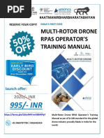Multi-Rotor Drone Rpas Operator'S Training Manual: #Aatmanirbharbharatabhiyan