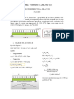 Ejercicio Flexion DISEÑO ESTRUCTURAL DE ACERO